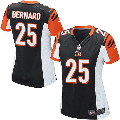 Women's Game Giovani Bernard Nike Jersey Black Home - #25 NFL Cincinnati Bengals